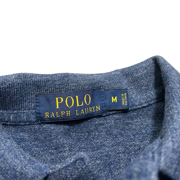 Polo Ralph Lauren Iconic Mesh Polo Shirt | Classic Royal Heather | Size Medium - Picture 3 of 6